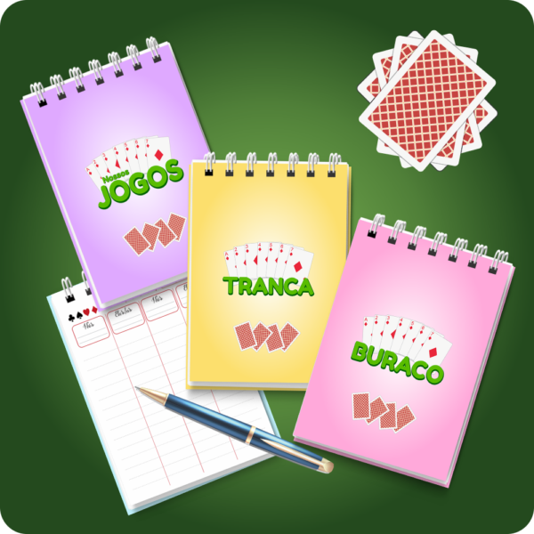 Bloco Para Anotações de Partidas de Jogos de Baralho - Tamanho A5