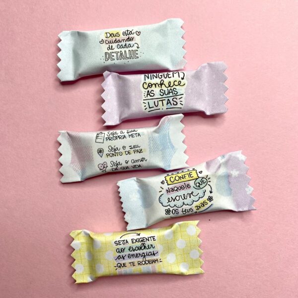 Balas com Frases Motivacionais - 100 unidades