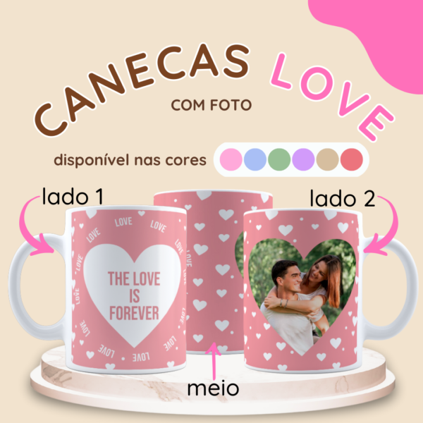Caneca (cer&acirc;mica) Love - com Foto