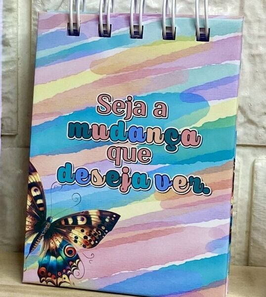 Bloquinho A7 - Seja a mudança que deseja ver