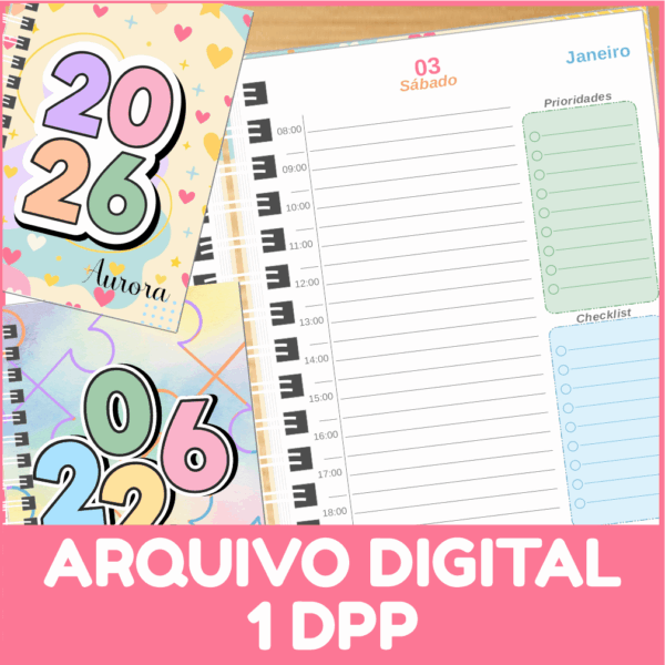 Arquivo Digital: Agendas 2026 - 1 Dia por Página