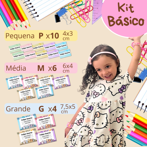 Etiquetas Escolares - Kit Básico