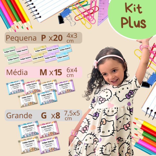 Etiquetas Escolares - Kit Plus