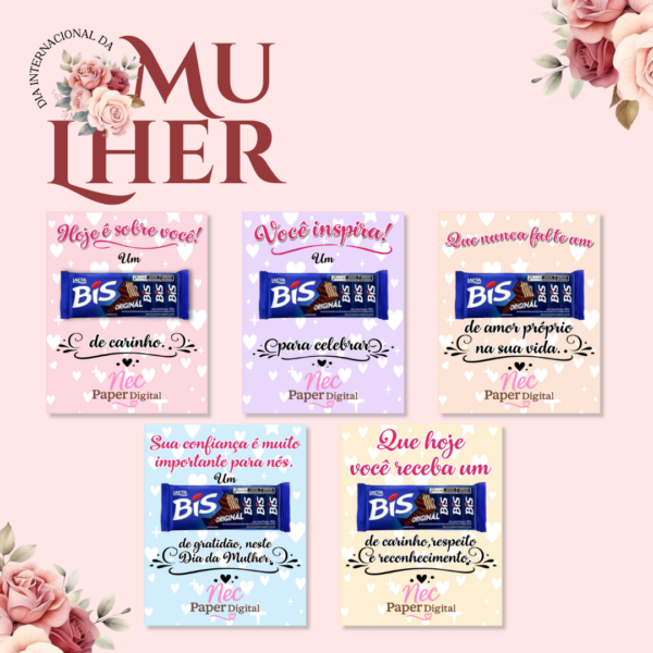 Arquivo Digital:  Card Porta Chocolate BIS