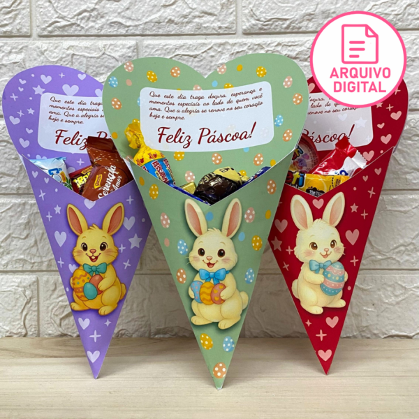 Arquivo Digital:  Cone de Páscoa Coração